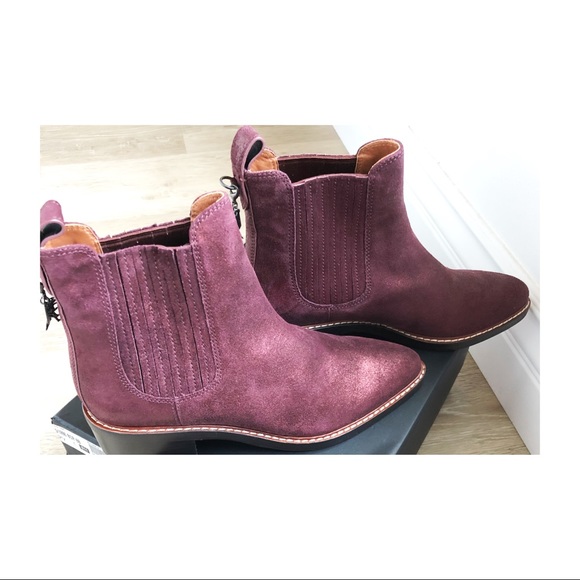 Coach shimmery Chelsea ankle boots NWT, 8 - Picture 3 of 9
